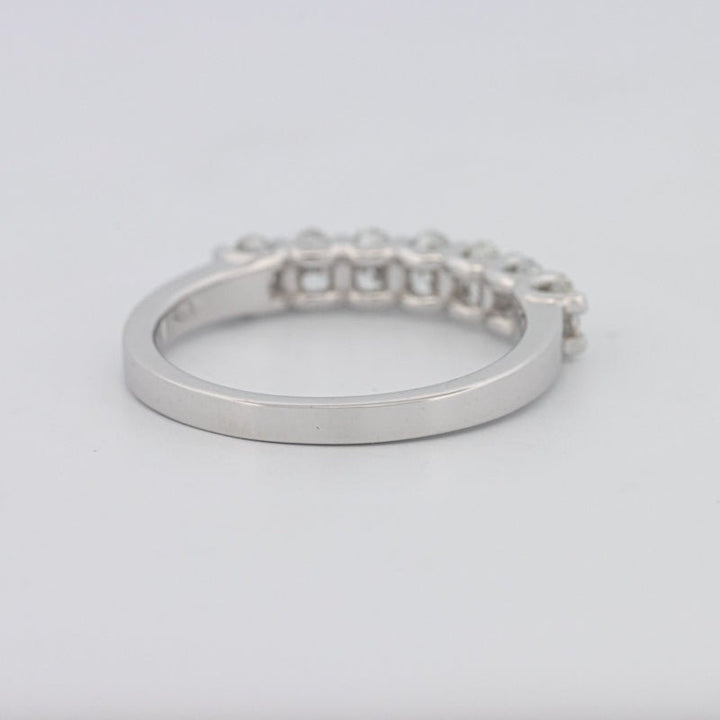 7 Half Oval Floating Eternity Ring - ZIZOV DIAMONDS