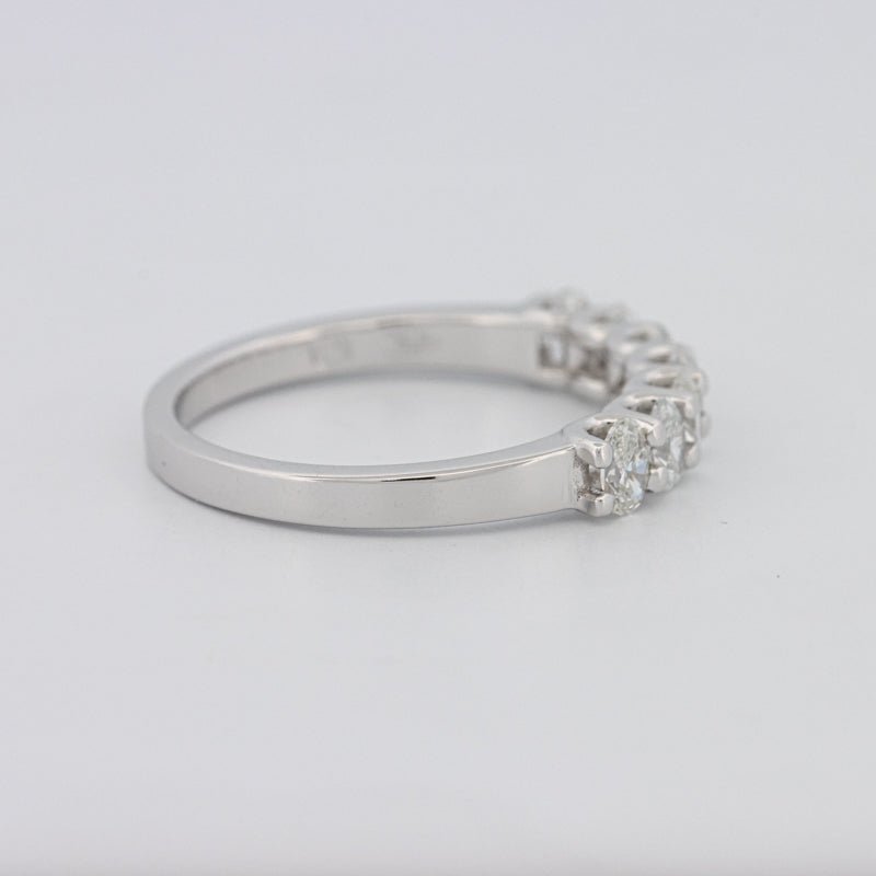 7 Half Oval Floating Eternity Ring - ZIZOV DIAMONDS