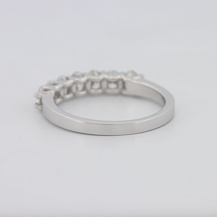 7 Half Oval Floating Eternity Ring - ZIZOV DIAMONDS