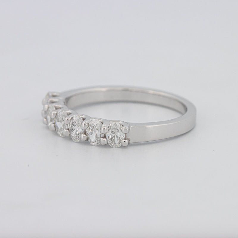 7 Half Oval Floating Eternity Ring - ZIZOV DIAMONDS