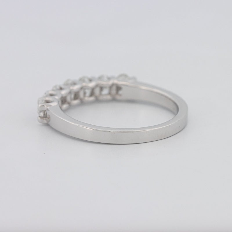 7 Half Oval Floating Eternity Ring - ZIZOV DIAMONDS