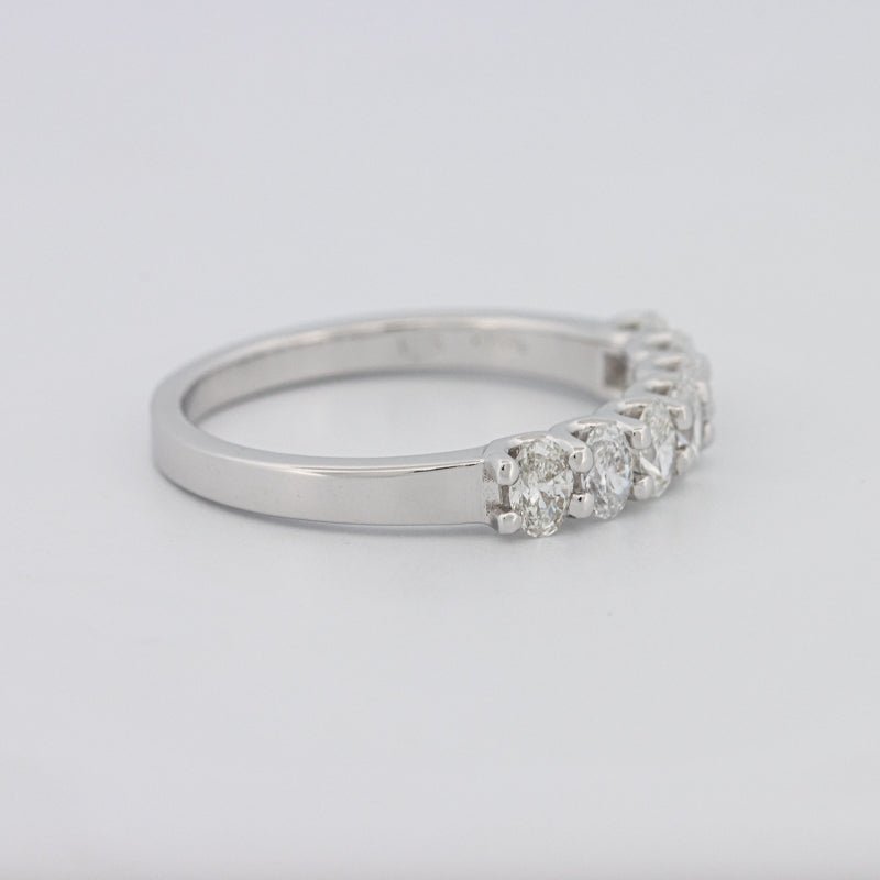 7 Half Oval Floating Eternity Ring - ZIZOV DIAMONDS