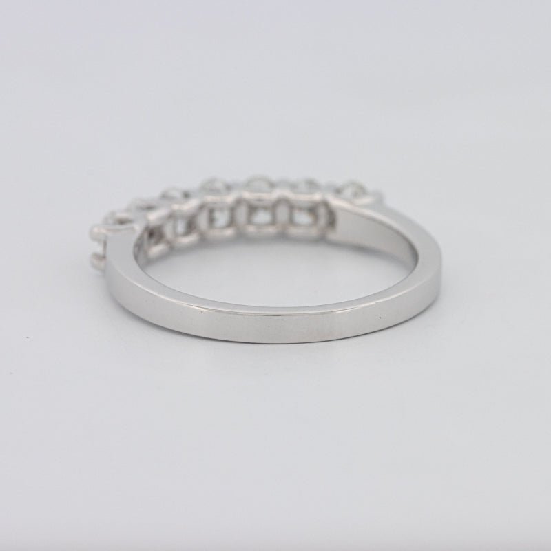 7 Half Oval Floating Eternity Ring - ZIZOV DIAMONDS