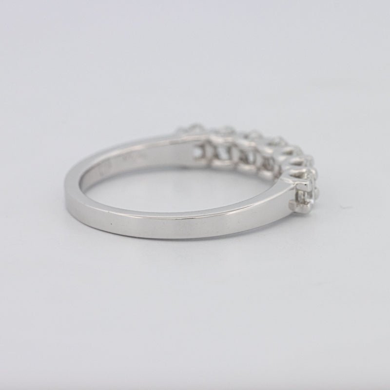 7 Half Oval Floating Eternity Ring - ZIZOV DIAMONDS