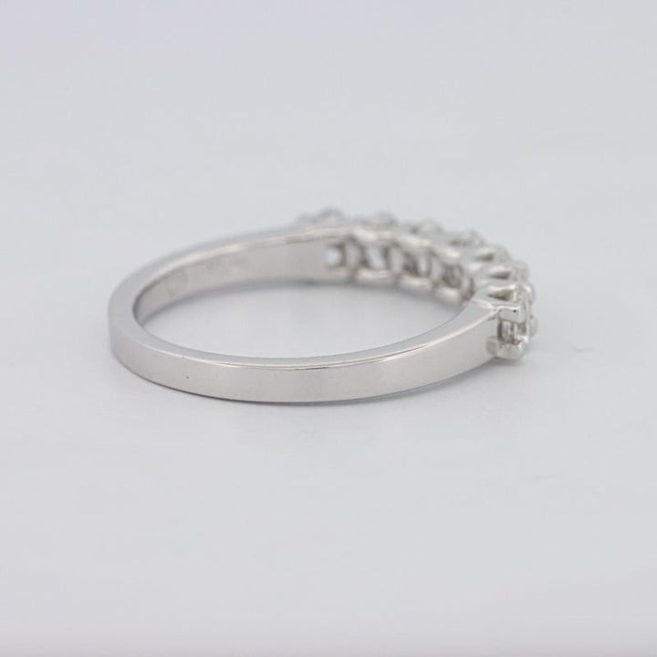 7 Half Oval Floating Eternity Ring - ZIZOV DIAMONDS