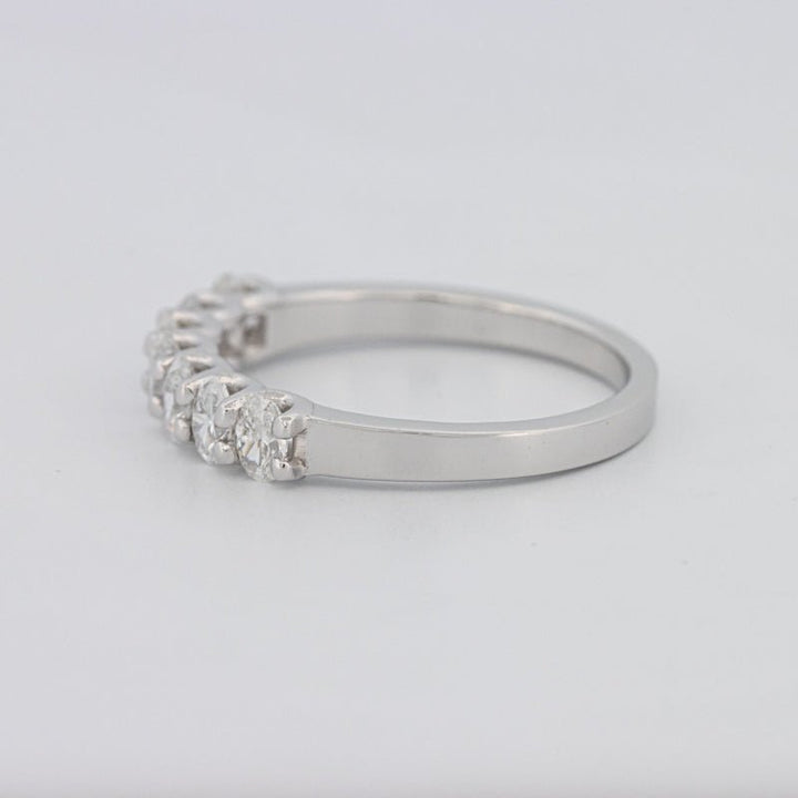 7 Half Oval Floating Eternity Ring - ZIZOV DIAMONDS