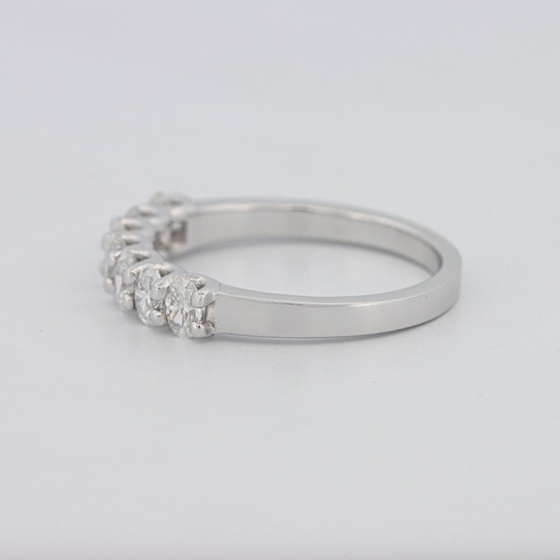 7 Half Oval Floating Eternity Ring - ZIZOV DIAMONDS