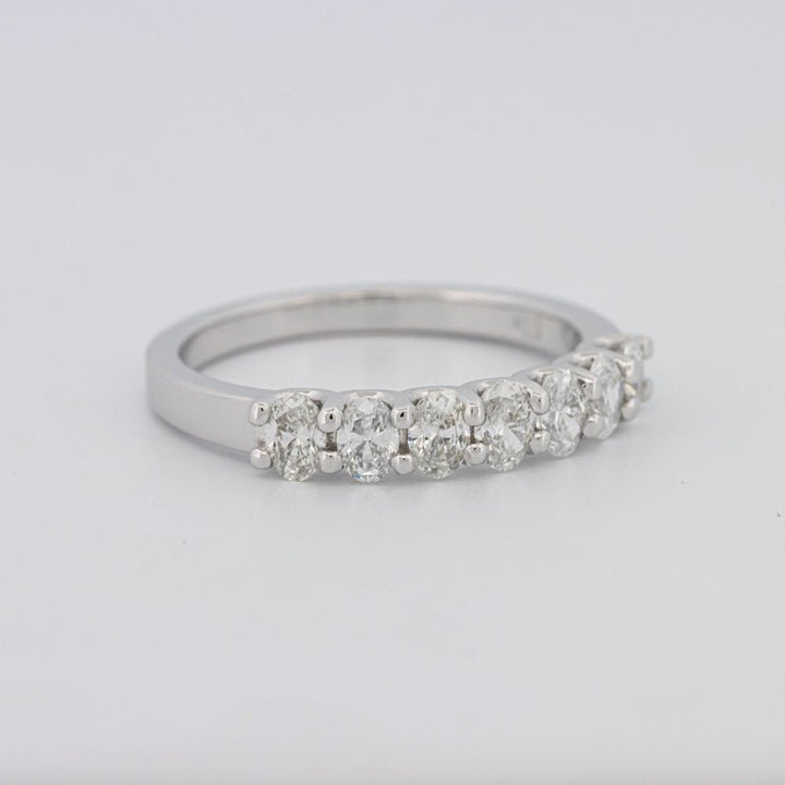 7 Half Oval Floating Eternity Ring - ZIZOV DIAMONDS