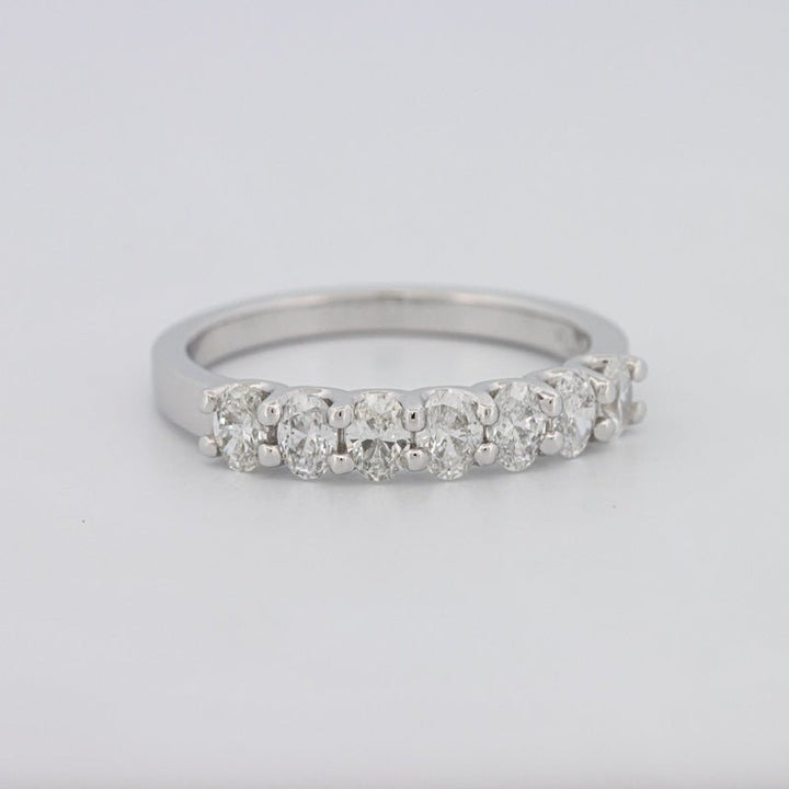 7 Half Oval Floating Eternity Ring - ZIZOV DIAMONDS