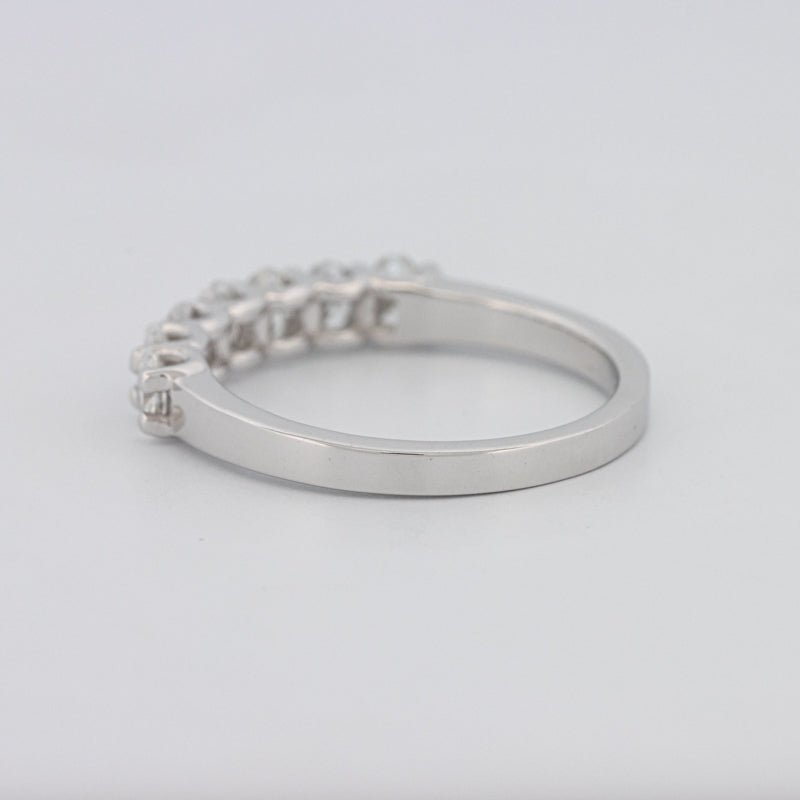 7 Half Oval Floating Eternity Ring - ZIZOV DIAMONDS