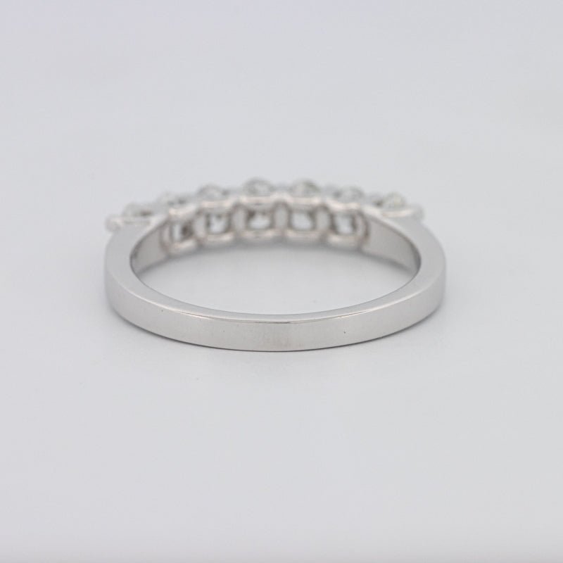 7 Half Oval Floating Eternity Ring - ZIZOV DIAMONDS