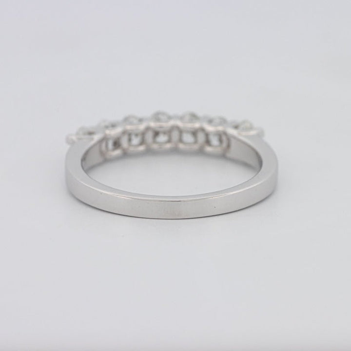 7 Half Oval Floating Eternity Ring - ZIZOV DIAMONDS