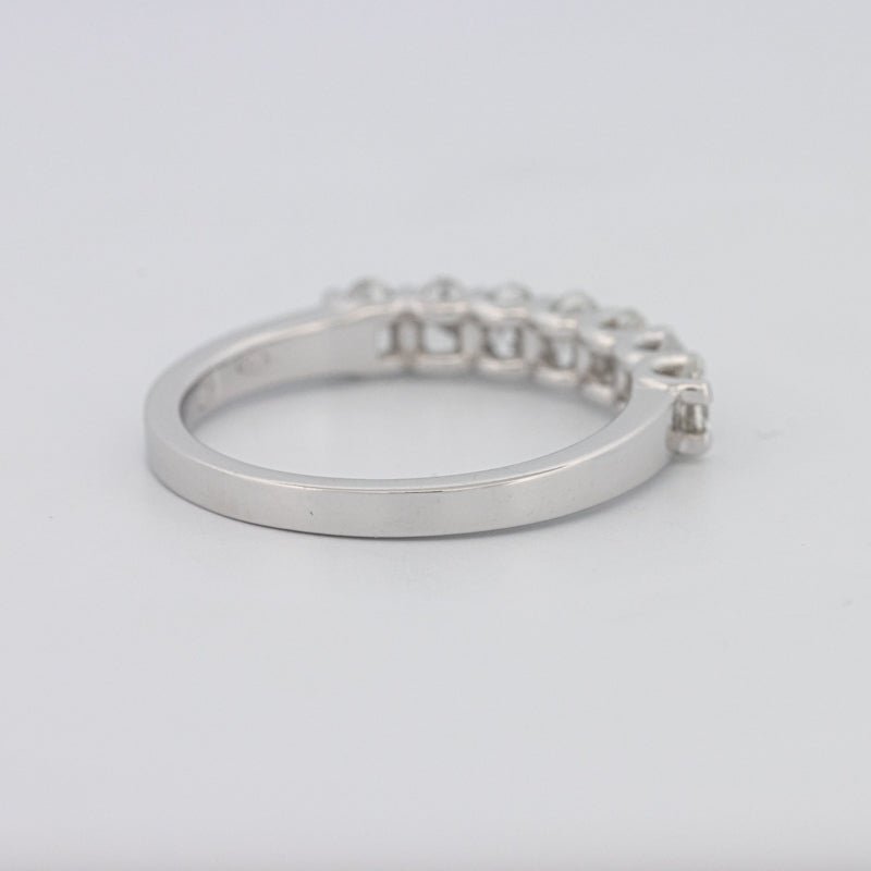 7 Half Oval Floating Eternity Ring - ZIZOV DIAMONDS
