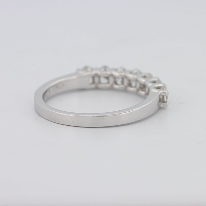 7 Half Oval Floating Eternity Ring - ZIZOV DIAMONDS