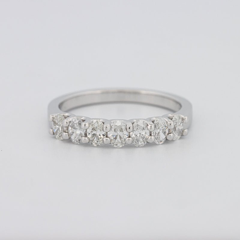 7 Half Oval Floating Eternity Ring - ZIZOV DIAMONDS