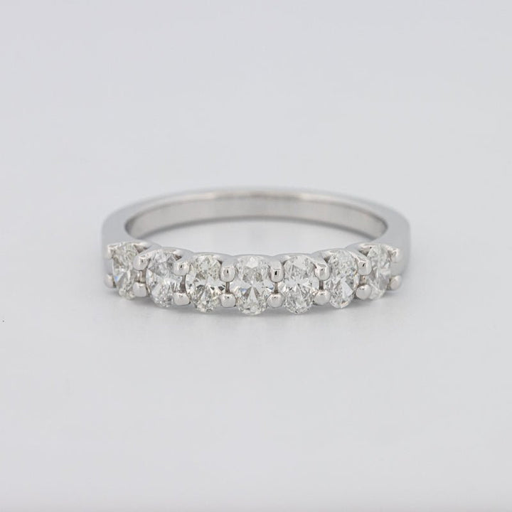 7 Half Oval Floating Eternity Ring - ZIZOV DIAMONDS