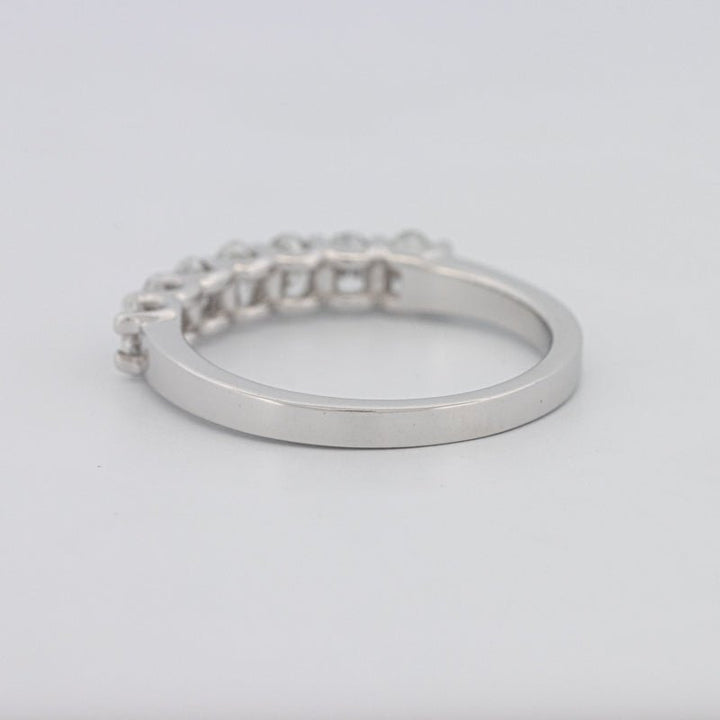 7 Half Oval Floating Eternity Ring - ZIZOV DIAMONDS
