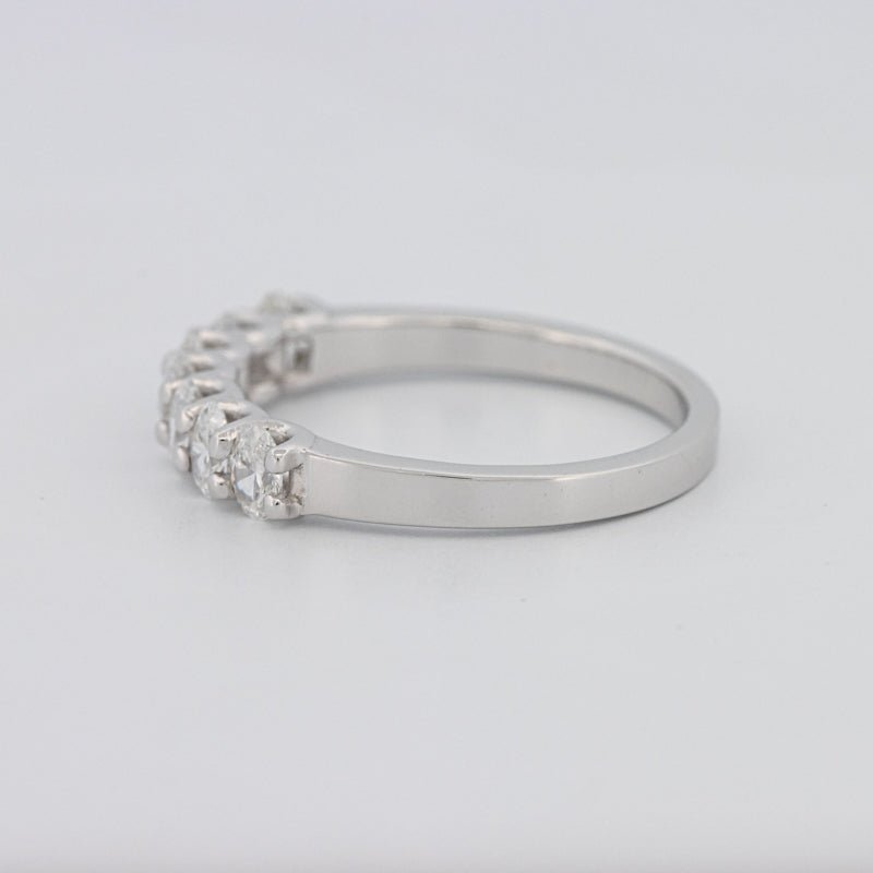 7 Half Oval Floating Eternity Ring - ZIZOV DIAMONDS