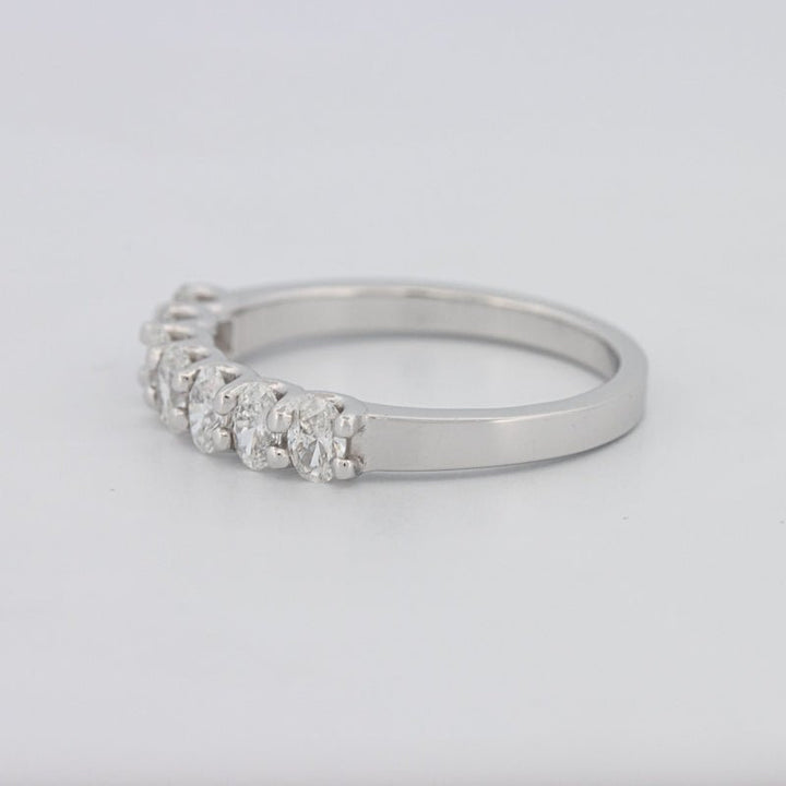 7 Half Oval Floating Eternity Ring - ZIZOV DIAMONDS