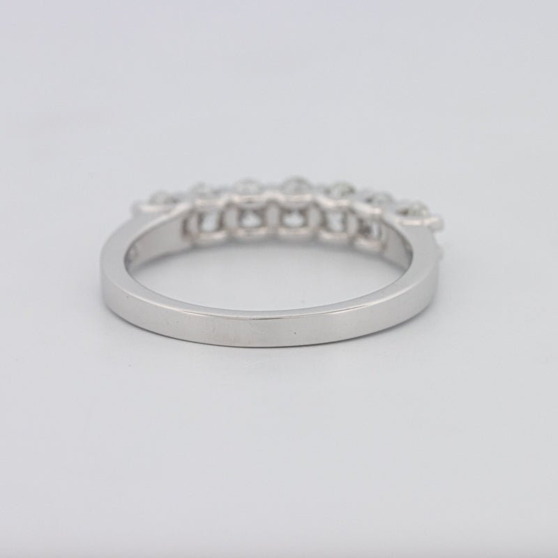 7 Half Oval Floating Eternity Ring - ZIZOV DIAMONDS