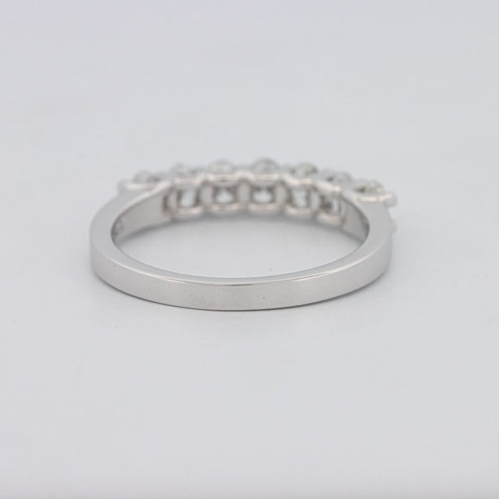7 Half Oval Floating Eternity Ring - ZIZOV DIAMONDS