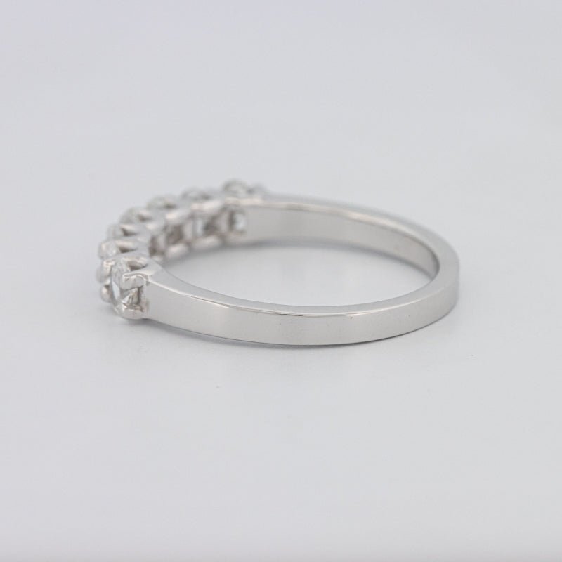 7 Half Oval Floating Eternity Ring - ZIZOV DIAMONDS