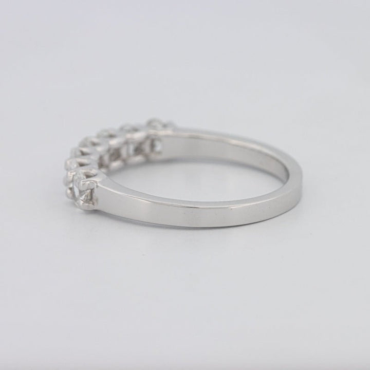 7 Half Oval Floating Eternity Ring - ZIZOV DIAMONDS