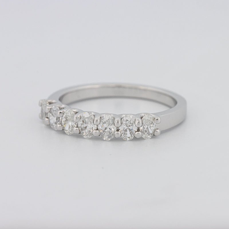 7 Half Oval Floating Eternity Ring - ZIZOV DIAMONDS