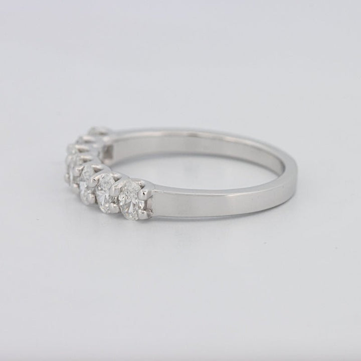 7 Half Oval Floating Eternity Ring - ZIZOV DIAMONDS