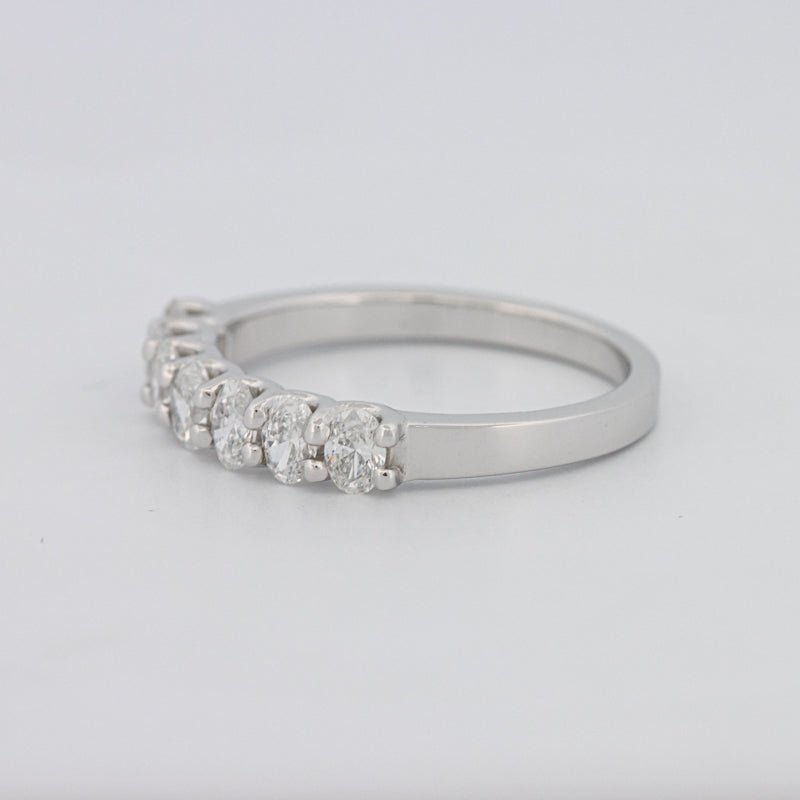 7 Half Oval Floating Eternity Ring - ZIZOV DIAMONDS