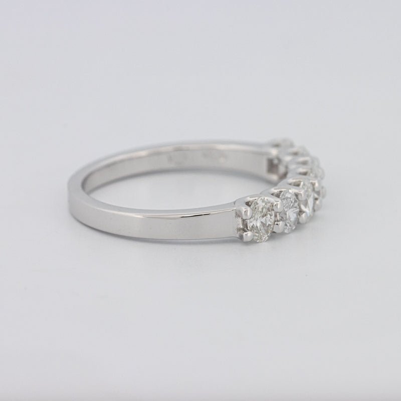 7 Half Oval Floating Eternity Ring - ZIZOV DIAMONDS
