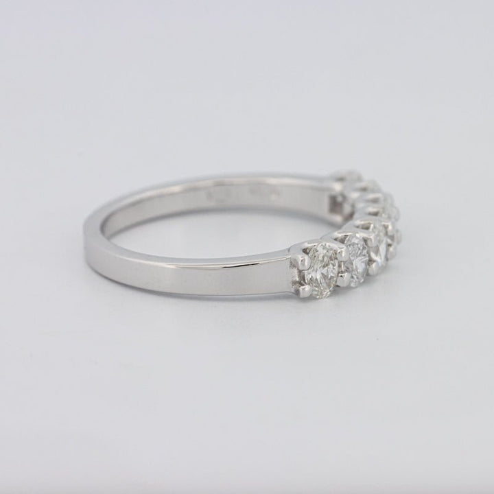 7 Half Oval Floating Eternity Ring - ZIZOV DIAMONDS