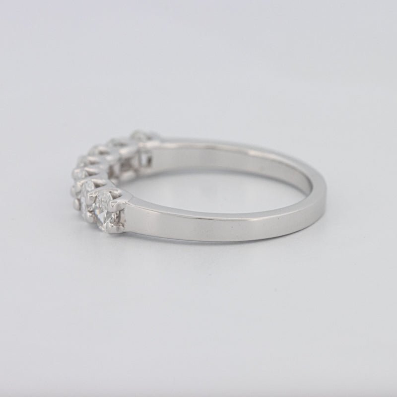 7 Half Oval Floating Eternity Ring - ZIZOV DIAMONDS