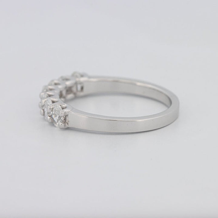 7 Half Oval Floating Eternity Ring - ZIZOV DIAMONDS