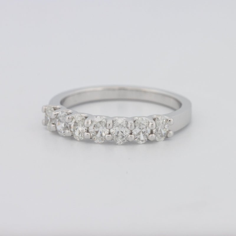 7 Half Oval Floating Eternity Ring - ZIZOV DIAMONDS