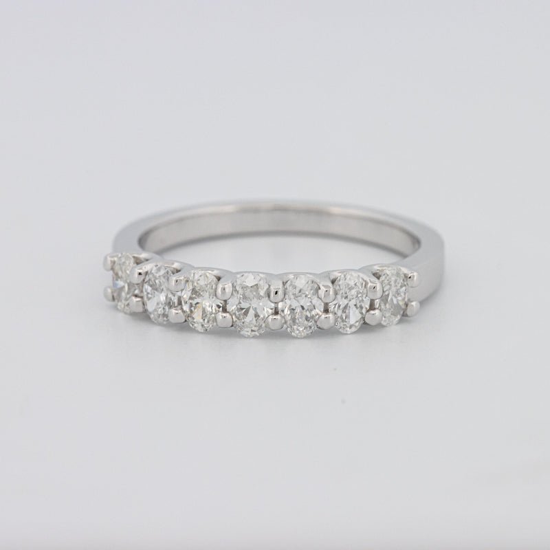 7 Half Oval Floating Eternity Ring - ZIZOV DIAMONDS