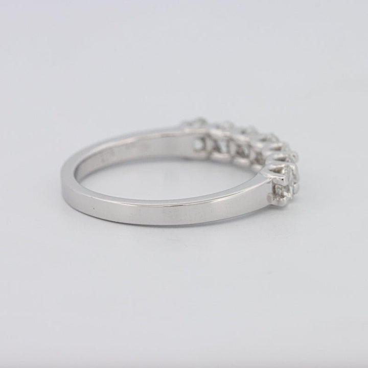 7 Half Oval Floating Eternity Ring - ZIZOV DIAMONDS
