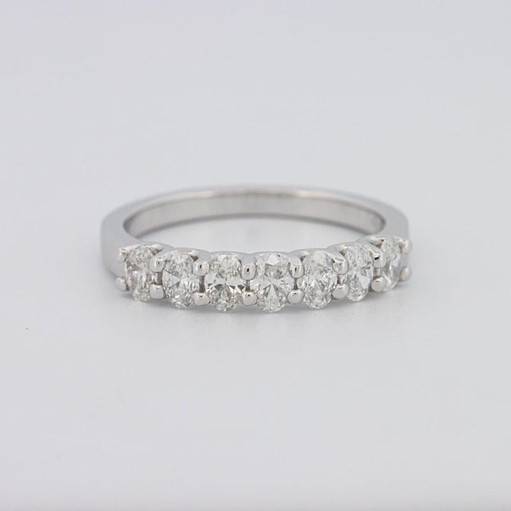 7 Half Oval Floating Eternity Ring - ZIZOV DIAMONDS