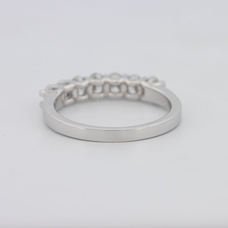 7 Half Oval Floating Eternity Ring - ZIZOV DIAMONDS
