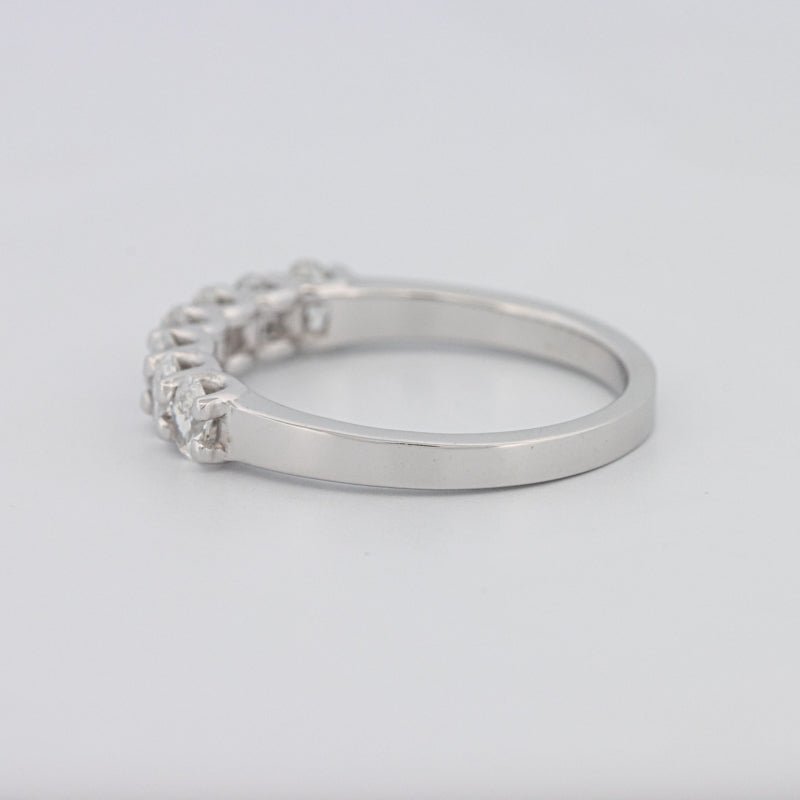 7 Half Oval Floating Eternity Ring - ZIZOV DIAMONDS