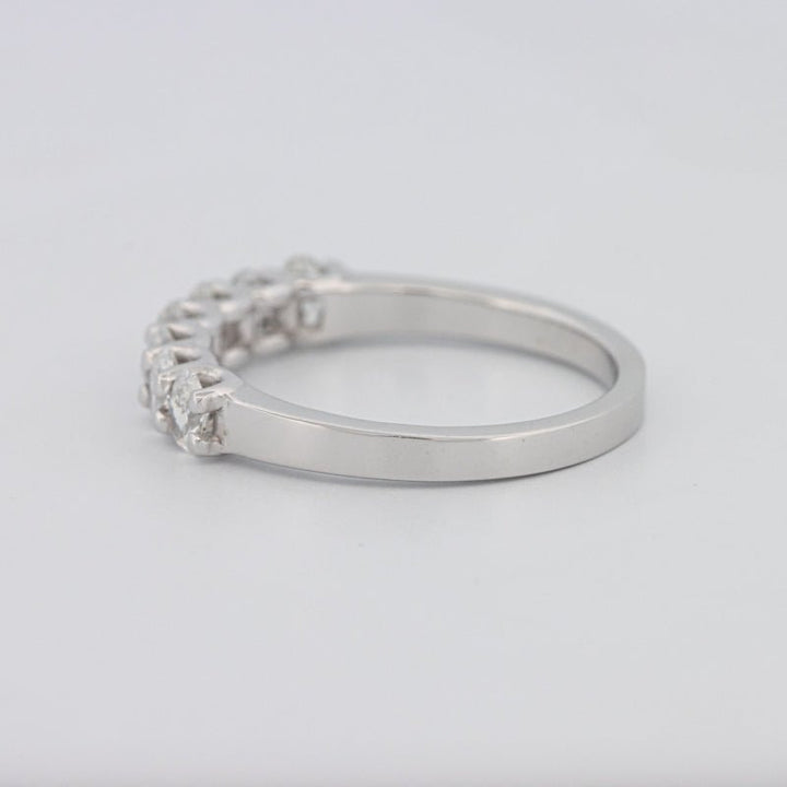 7 Half Oval Floating Eternity Ring - ZIZOV DIAMONDS