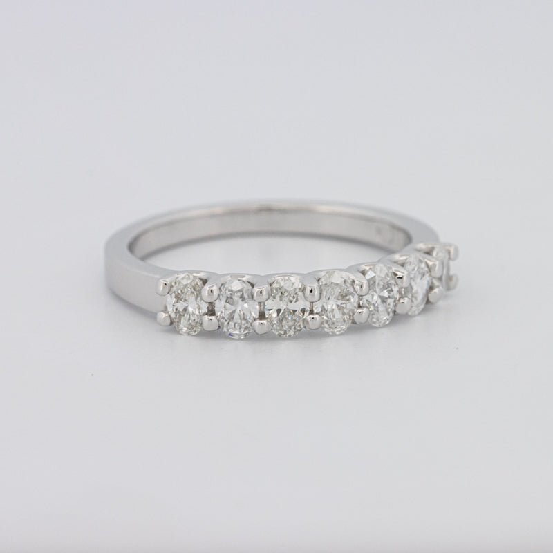 7 Half Oval Floating Eternity Ring - ZIZOV DIAMONDS
