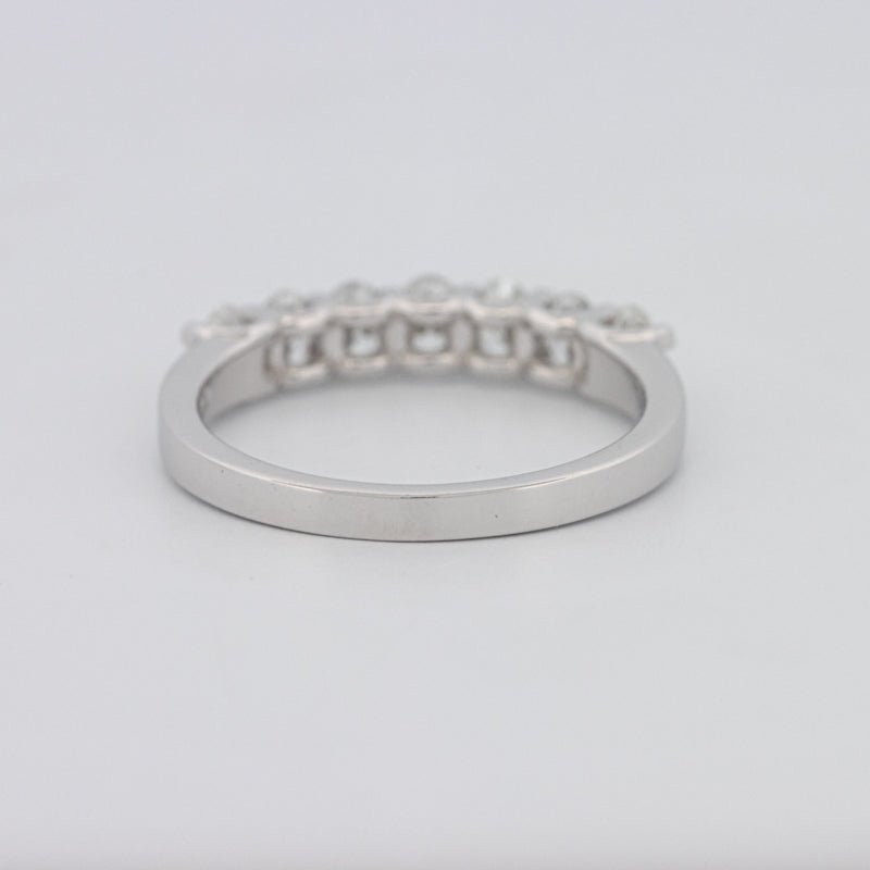 7 Half Oval Floating Eternity Ring - ZIZOV DIAMONDS