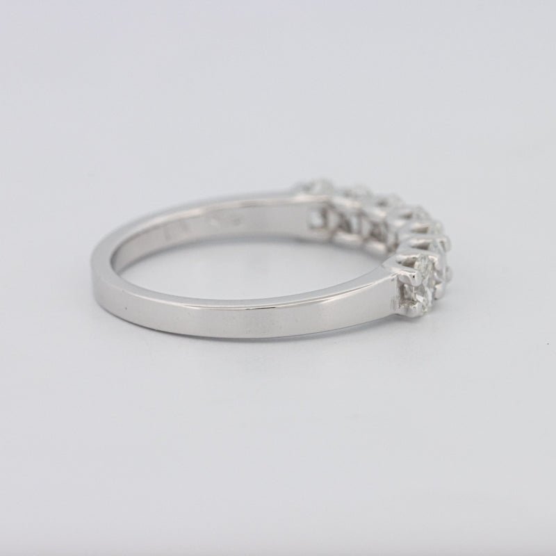 7 Half Oval Floating Eternity Ring - ZIZOV DIAMONDS