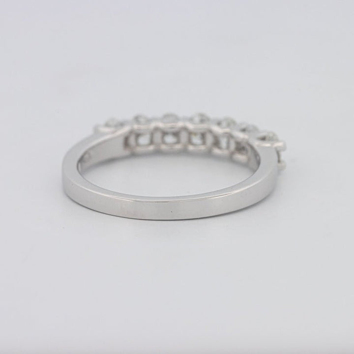 7 Half Oval Floating Eternity Ring - ZIZOV DIAMONDS
