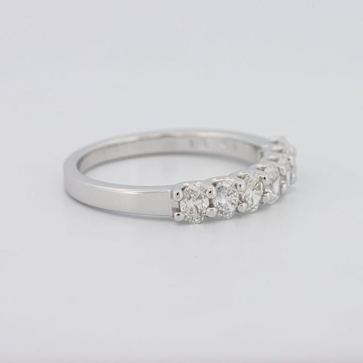 7 Half Oval Floating Eternity Ring - ZIZOV DIAMONDS