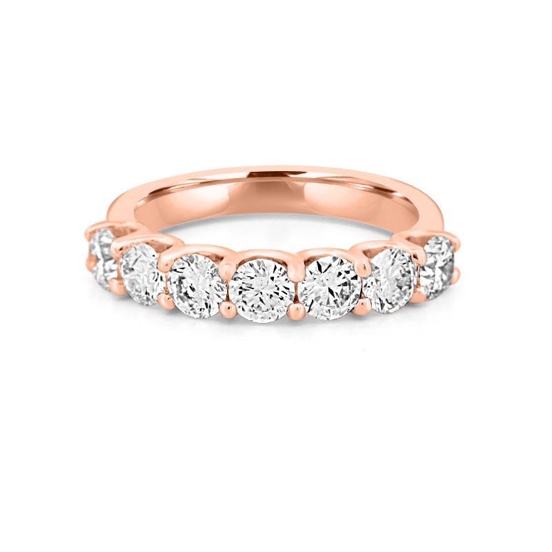 7 Half Round Floating Eternity Ring - ZIZOV DIAMONDS