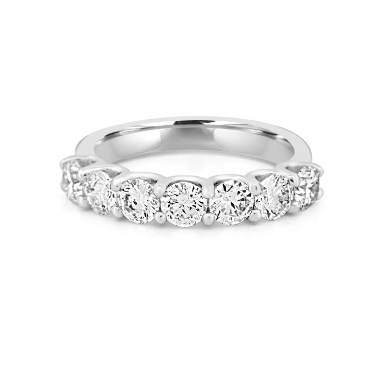 7 Half Round Floating Eternity Ring - ZIZOV DIAMONDS