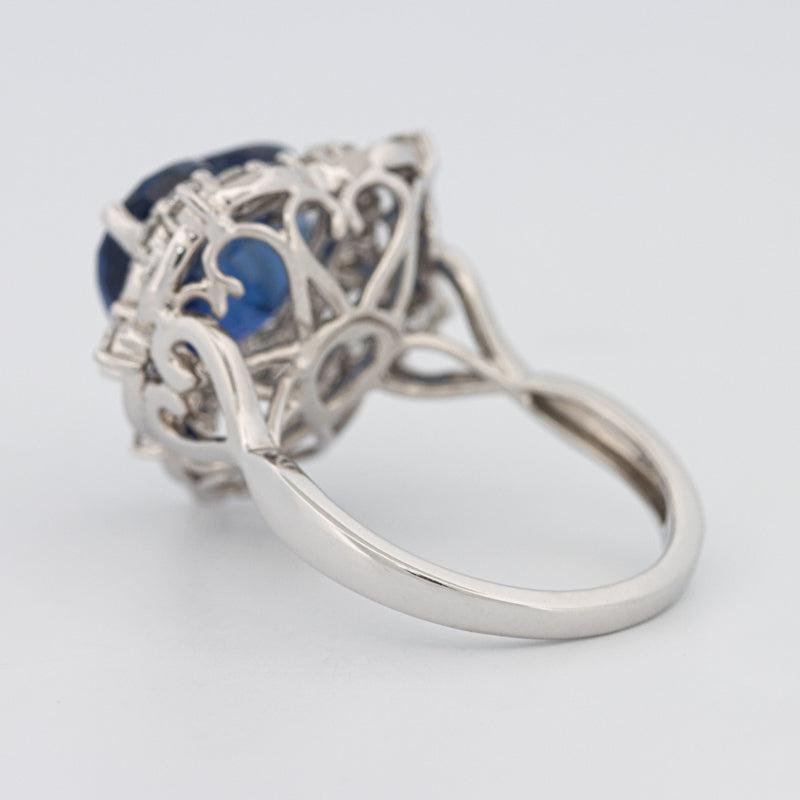 7.47 CT Natural Madagascar Blue Sapphire Ring - ZIZOV DIAMONDS