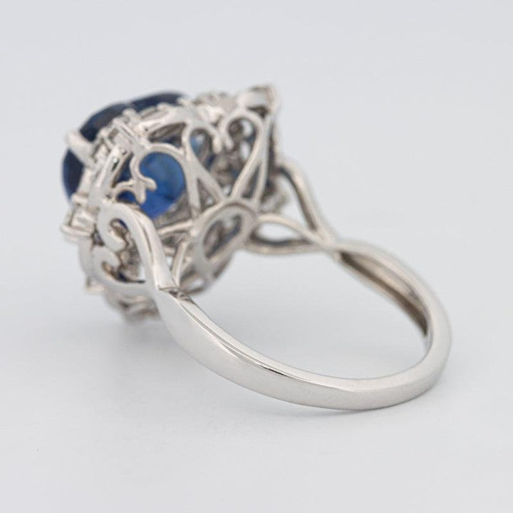7.47 CT Natural Madagascar Blue Sapphire Ring - ZIZOV DIAMONDS